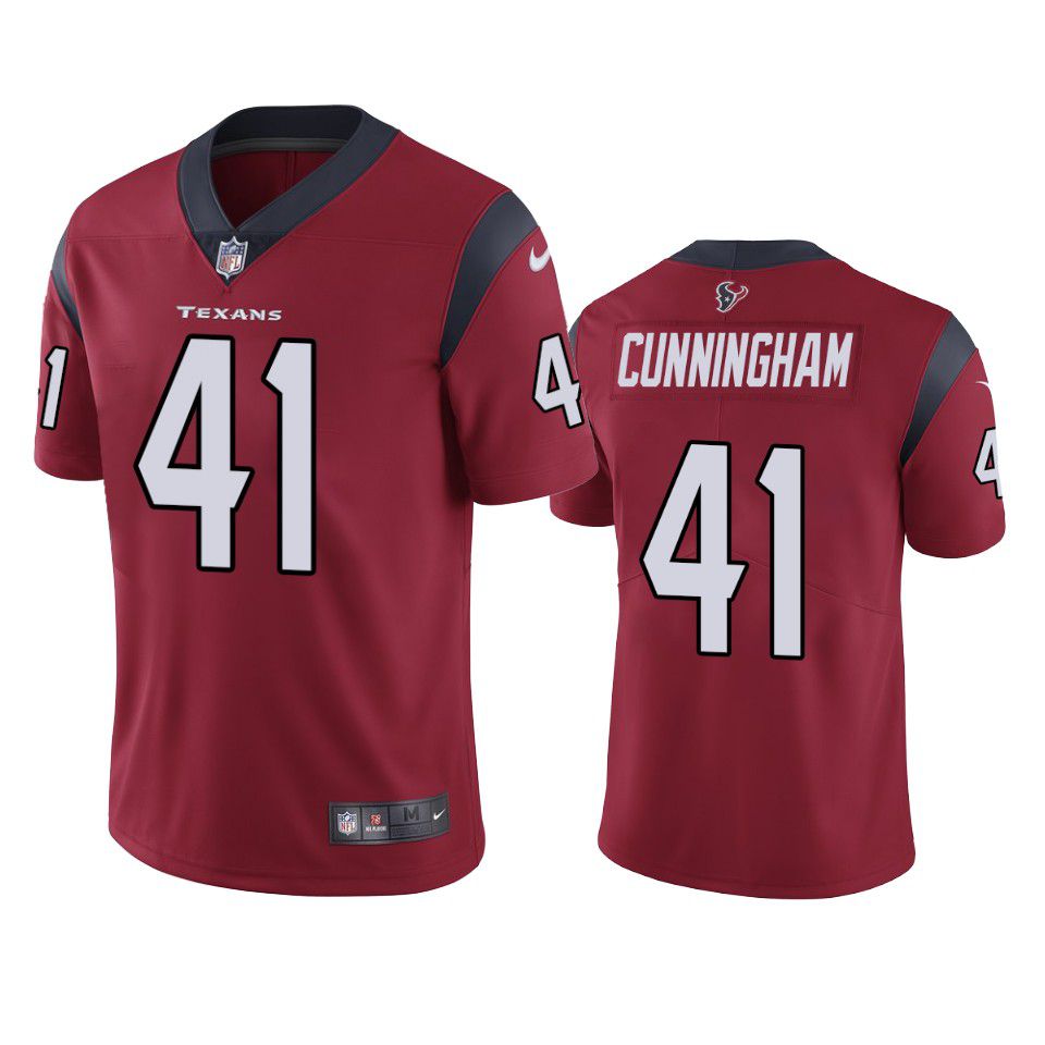 Men Houston Texans 41 Zach Cunningham Nike Red Limited NFL Jersey